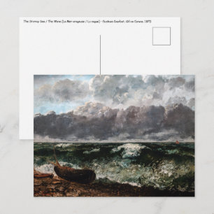 Gustave Courbet - De stormachtige zee / De golf Briefkaart