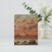 Gustave Courbet - De zwarte rotsen in Trouville Briefkaart (Staand voorkant)