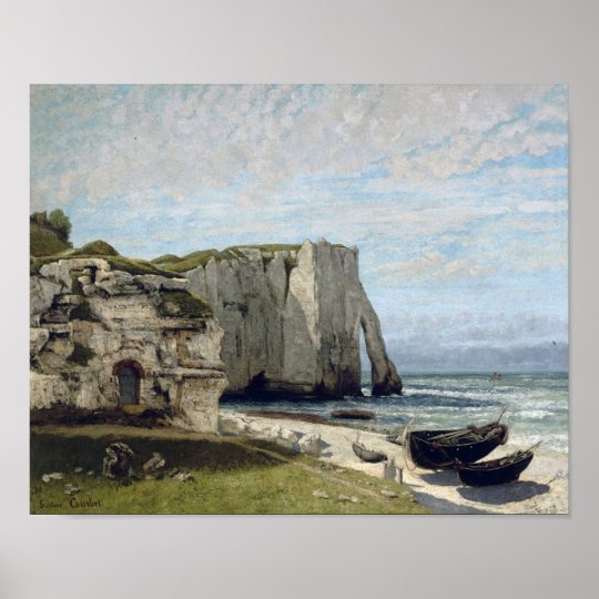 Gustave Courbet - Etretat Cliffs After Storm Poster | Zazzle.nl