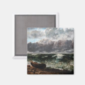 Gustave Courbet - Het stormachtige Zee / De golf Magneet (Voorkant / Achterkant)