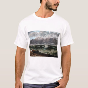 Gustave Courbet - Het stormachtige Zee / De golf T-shirt