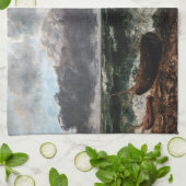 Gustave Courbet - Het stormachtige Zee / De golf Theedoek (Gevouwen)