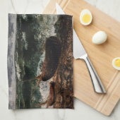 Gustave Courbet - Het stormachtige Zee / De golf Theedoek (Quarter Fold)