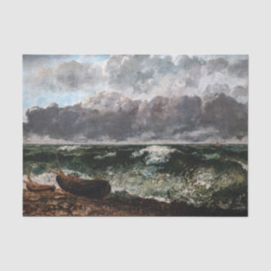 Gustave Courbet - Het stormachtige Zee / De golf Tissuepapier