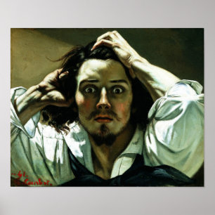 Gustave Courbet - het Wanhopige Man Poster
