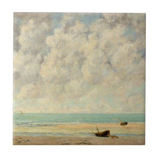 Gustave Courbet | Het Zee Calm Tegeltje (Voorkant)