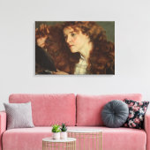 Gustave Courbet - Jo, het prachtige Ierse meisje Canvas Afdruk (Insitu (Woonkamer))