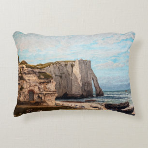 Gustave Courbet - Kliffen bij Etretat na storm Accent Kussen