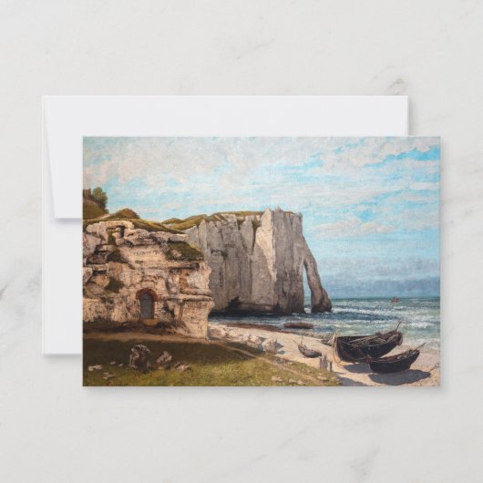Gustave Courbet - Kliffen bij Etretat na storm Bedankkaart (Voorkant)