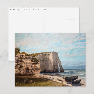 Gustave Courbet - Kliffen bij Etretat na storm Briefkaart