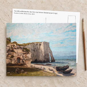 Gustave Courbet - Kliffen bij Etretat na storm Briefkaart