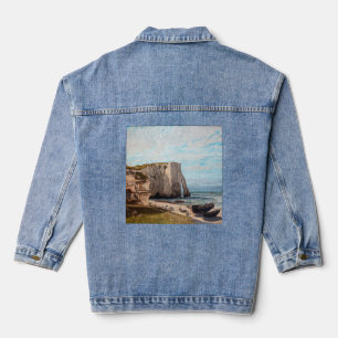 Gustave Courbet - Kliffen bij Etretat na storm Denim Jacket