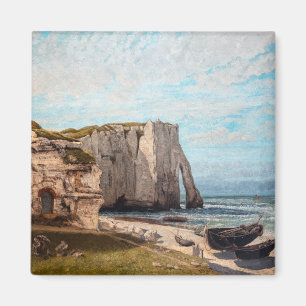 Gustave Courbet - Kliffen bij Etretat na storm Magneet