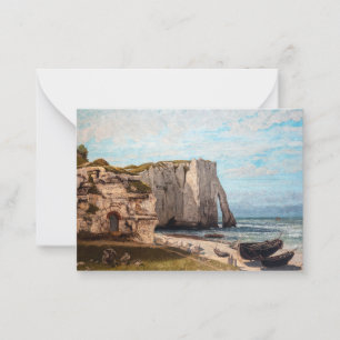 Gustave Courbet - Kliffen bij Etretat na storm Notitiekaartje