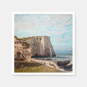 Gustave Courbet - Kliffen bij Etretat na storm Servet