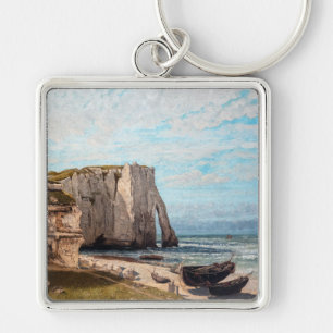 Gustave Courbet - Kliffen bij Etretat na storm Sleutelhanger
