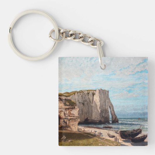 Gustave Courbet - Kliffen bij Etretat na storm Sleutelhanger (Voorkant)