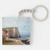 Gustave Courbet - Kliffen bij Etretat na storm Sleutelhanger (Achterkant)