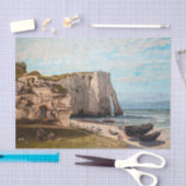 Gustave Courbet - Kliffen bij Etretat na storm Tissuepapier (Craft)