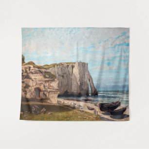 Gustave Courbet - Kliffen bij Etretat na storm Wandkleed