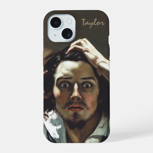 Gustave Courbet Le Désespéré – Aanpasbaar iPhone 15 Case (Achterkant)