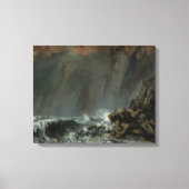 Gustave Courbet - Marine: The Waterspout Canvas Afdruk (Voorkant)