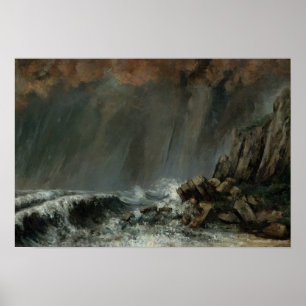 Gustave Courbet - Marine: The Waterspout Poster