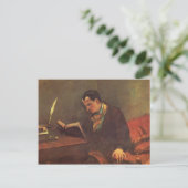 Gustave Courbet - Portret van Charles Baudelaire Briefkaart (Staand voorkant)