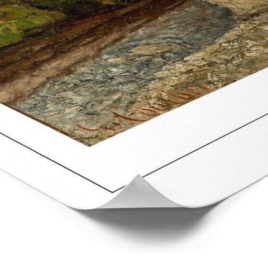 Gustave Courbet Schone Kunsten #391 Poster (Hoek)