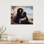 Gustave Courbet - Self-Portret met een zwarte hond Poster (Keuken)