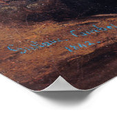 Gustave Courbet - Self-Portret met een zwarte hond Poster (Hoek)