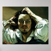 Gustave Courbet - Self Portret Poster (Voorkant)