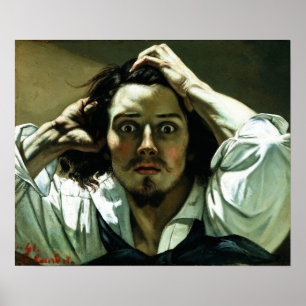 Gustave Courbet - Self Portret Poster