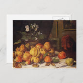 Gustave Courbet- still Life Apples, Pears & Flower Briefkaart (Voorkant / Achterkant)