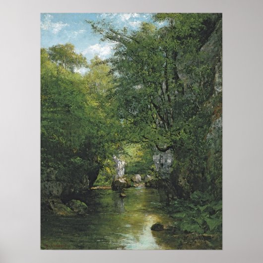 Gustave Courbet - The Bremen Creek 1866 Poster (Voorkant)