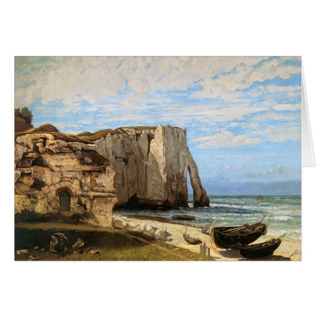 Gustave Courbet - The Cliffs at at Etretat (Voorkant Horizontaal)