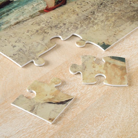 Gustave Courbet | The Cliffs of Etretat, the Port  Legpuzzel (Zijkant)