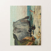 Gustave Courbet | The Cliffs of Etretat, the Port  Legpuzzel (Verticaal)