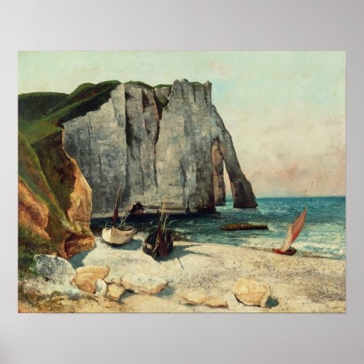 Gustave Courbet | The Cliffs of Etretat, the Port Poster (Voorkant)