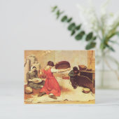 Gustave Courbet - The grain sifters Briefkaart (Staand voorkant)