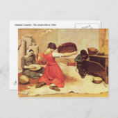 Gustave Courbet - The grain sifters Briefkaart (Voorkant / Achterkant)