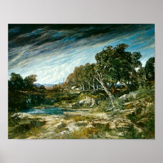 Gustave Courbet - The Gust of Wind Poster (Voorkant)