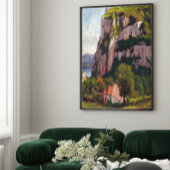  Gustave Courbet The Rock of Hautepierre Canvas Afdruk