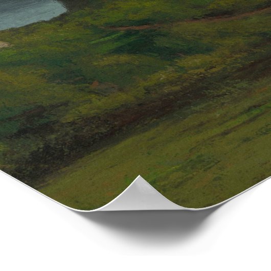 Gustave Courbet - The Rock of Hautepierre Poster (Hoek)