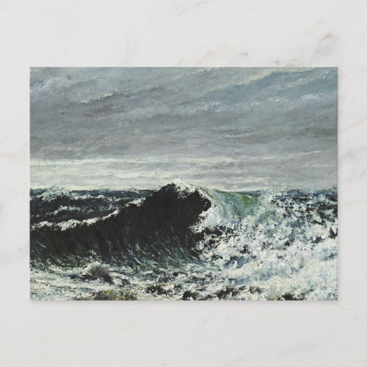 Gustave Courbet - The Wave Briefkaart (Voorkant)