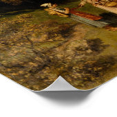 Gustave Courbet - Young Dames of the Village Poster (Hoek)