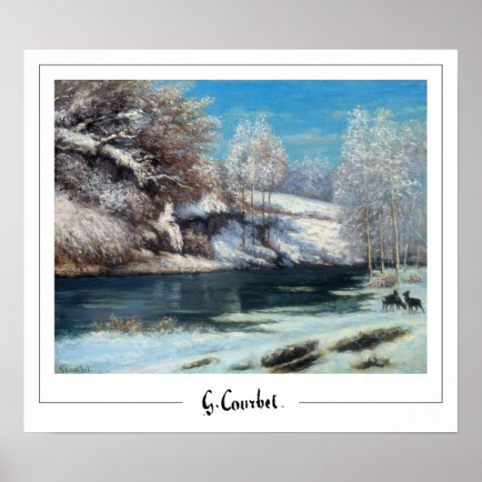 Gustave Courbet Zedign Art Poster #8-2 (Voorkant)