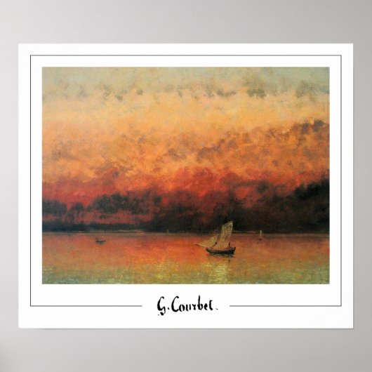 Gustave Courbet Zedign Kunst Poster #128-2 (Voorkant)