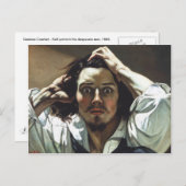 Gustave Courbet - Zelfportret het wanhopige man Briefkaart (Voorkant / Achterkant)