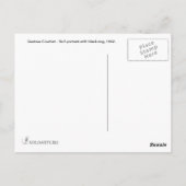 Gustave Courbet - Zelfportret met een zwarte hond Briefkaart (Achterkant)